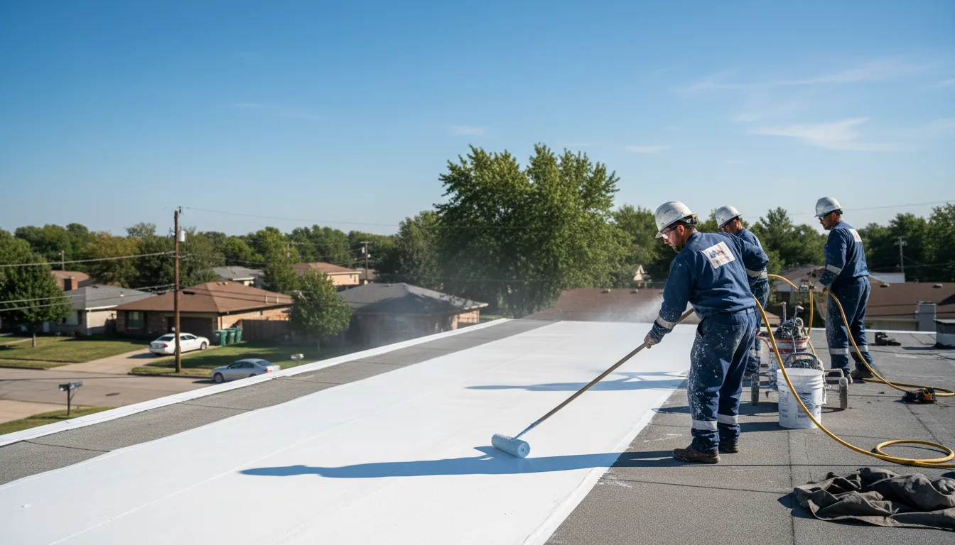Commercial roof coating in Bay Springs, MS near me